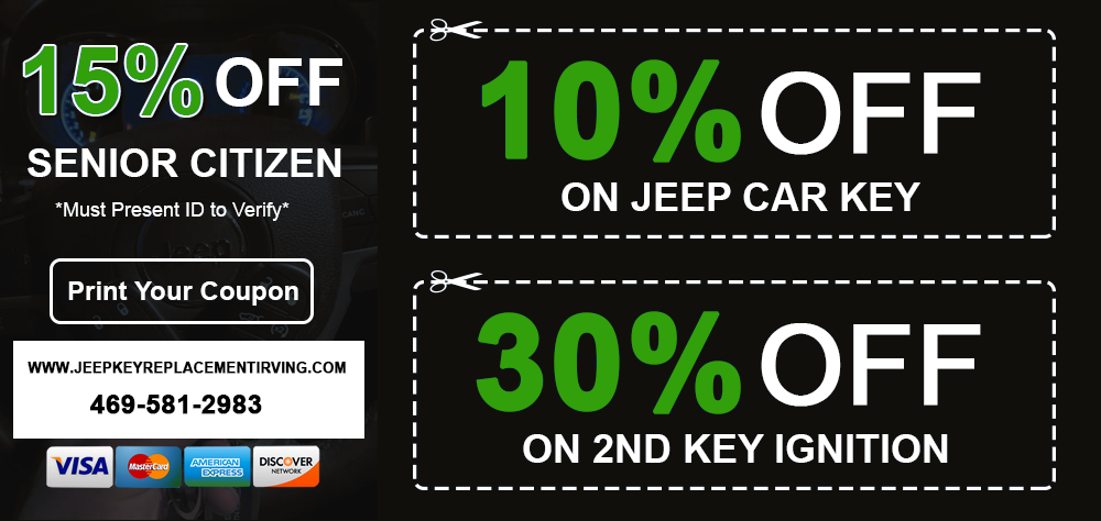 Jeep Key Replacement Irving TX Printable Coupon